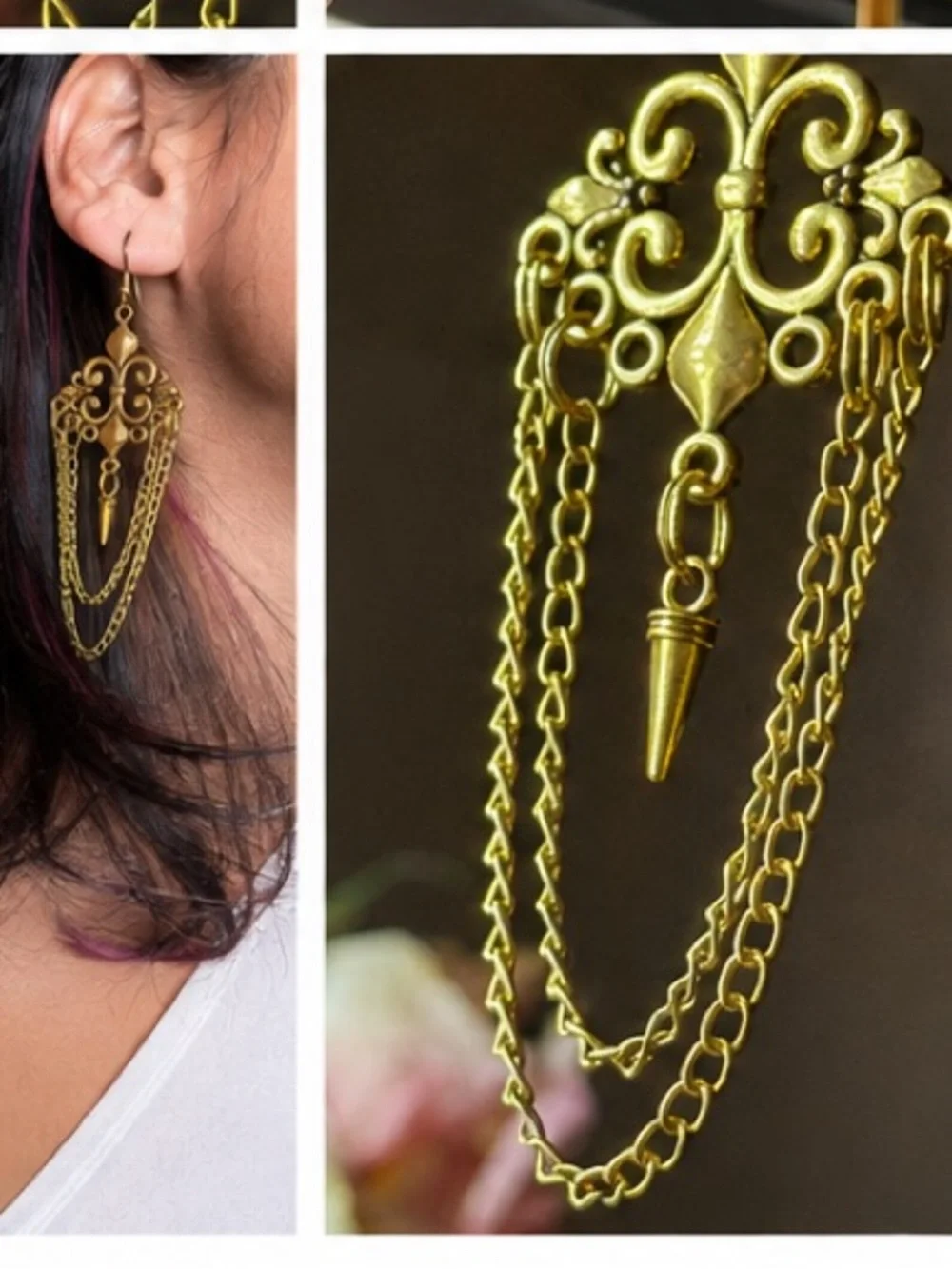 Vintage-Inspired Handmade Artisan Earrings from India ✨- Women Jewelry